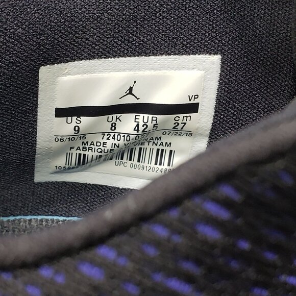 Air Jordan Eclipse 'Black Navy' 724010-027  Mens Sz 9 - Picture 8 of 10